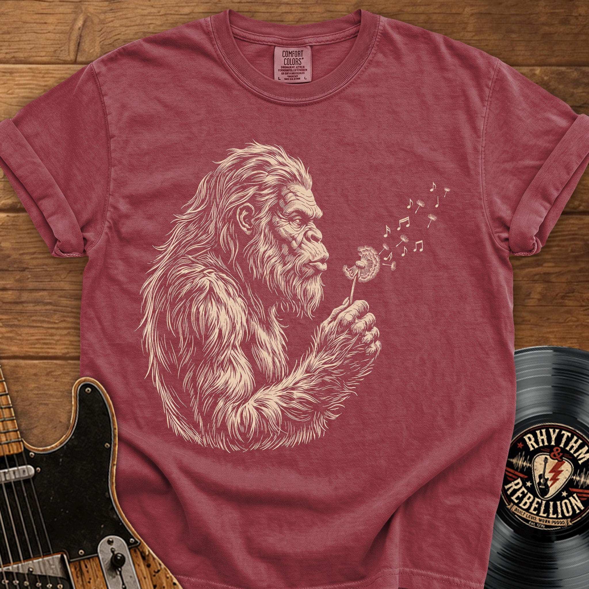 Sasquatch Dandelion T-Shirt — Gentle Sasquatch Graphic Tee