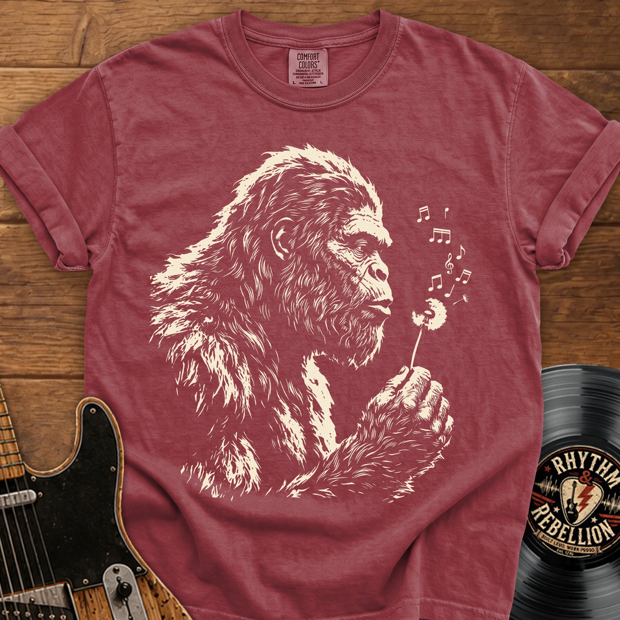 Bigfoot Dandelion T-Shirt — Gentle Sasquatch Graphic Tee