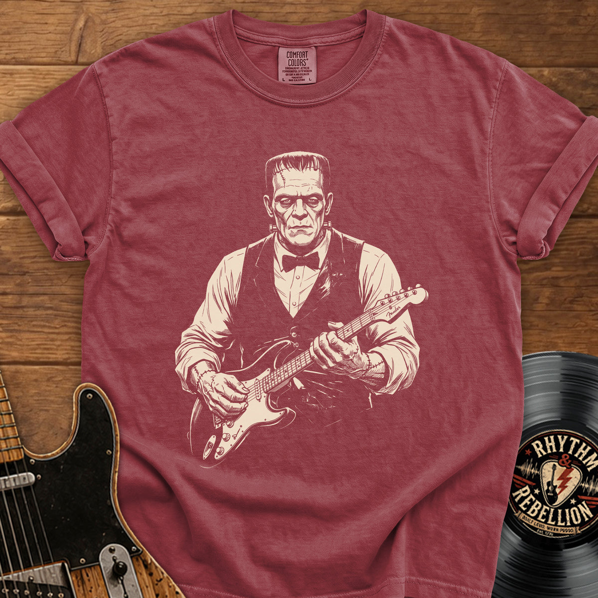 Frankenstein Guitar T-Shirt