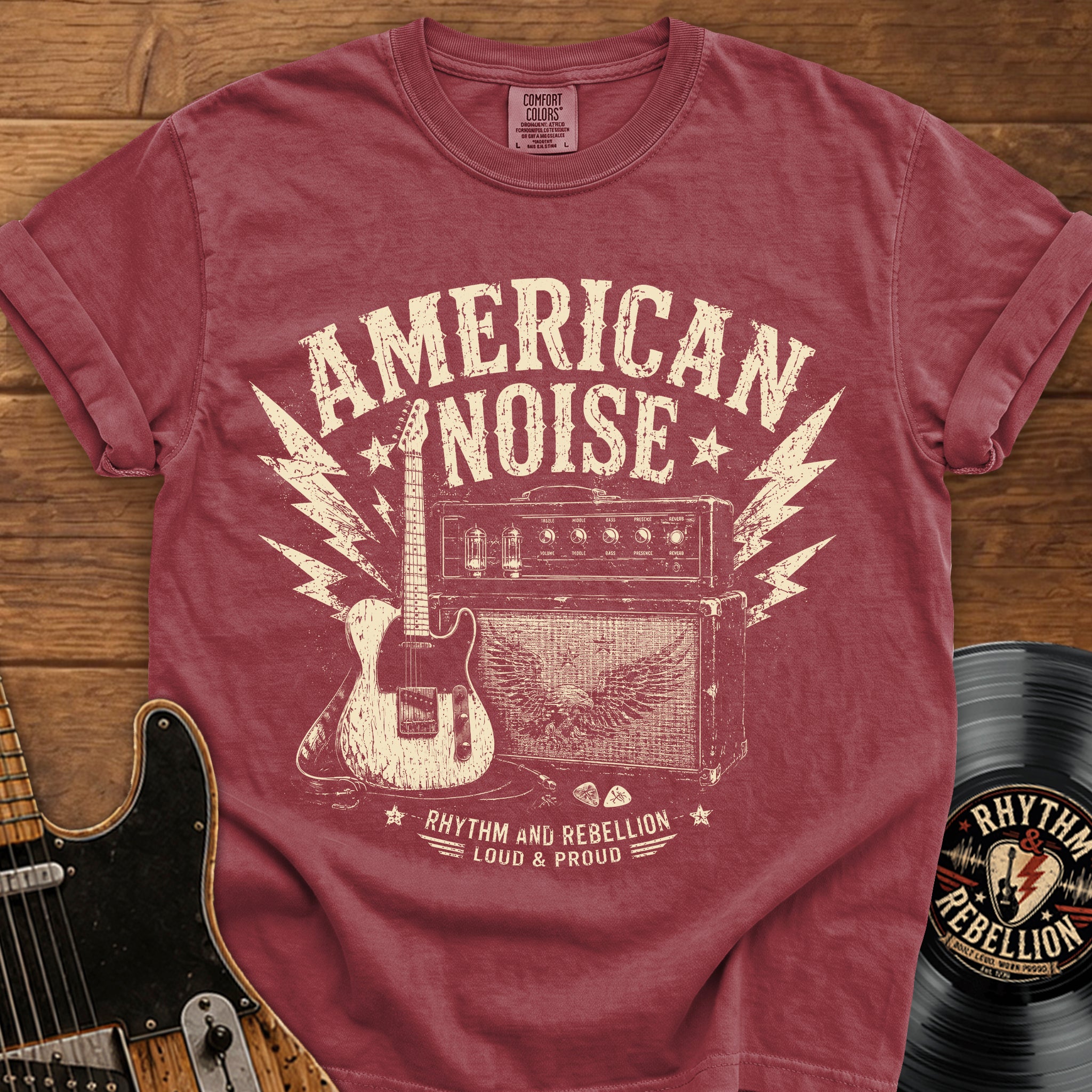 Vintage Amp and Guitar T- Shirt