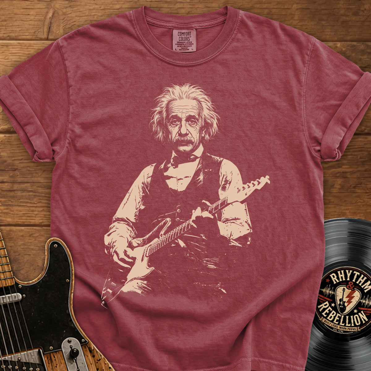 Einstein Guitar T-Shirt