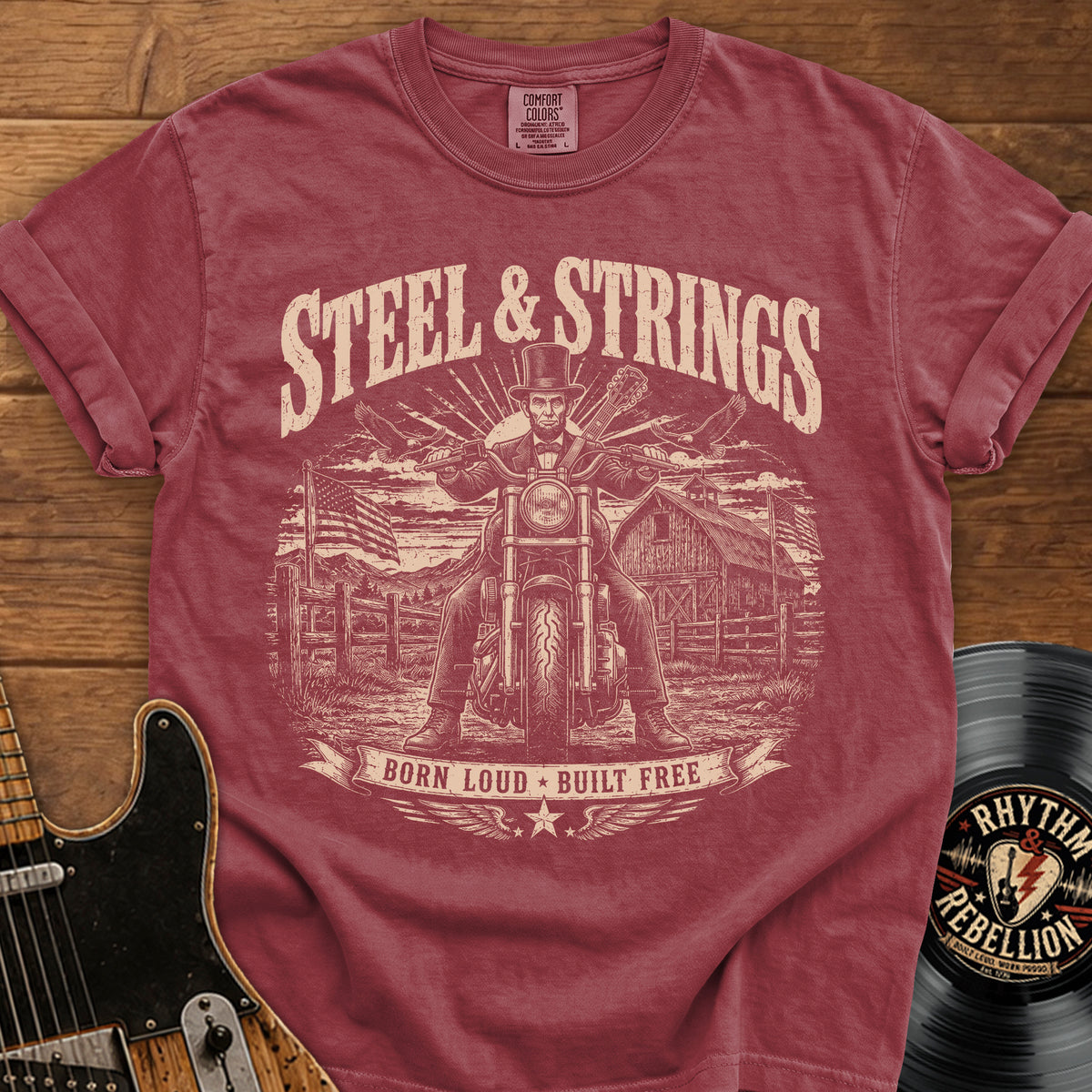 Steel Strings Abe T-Shirt