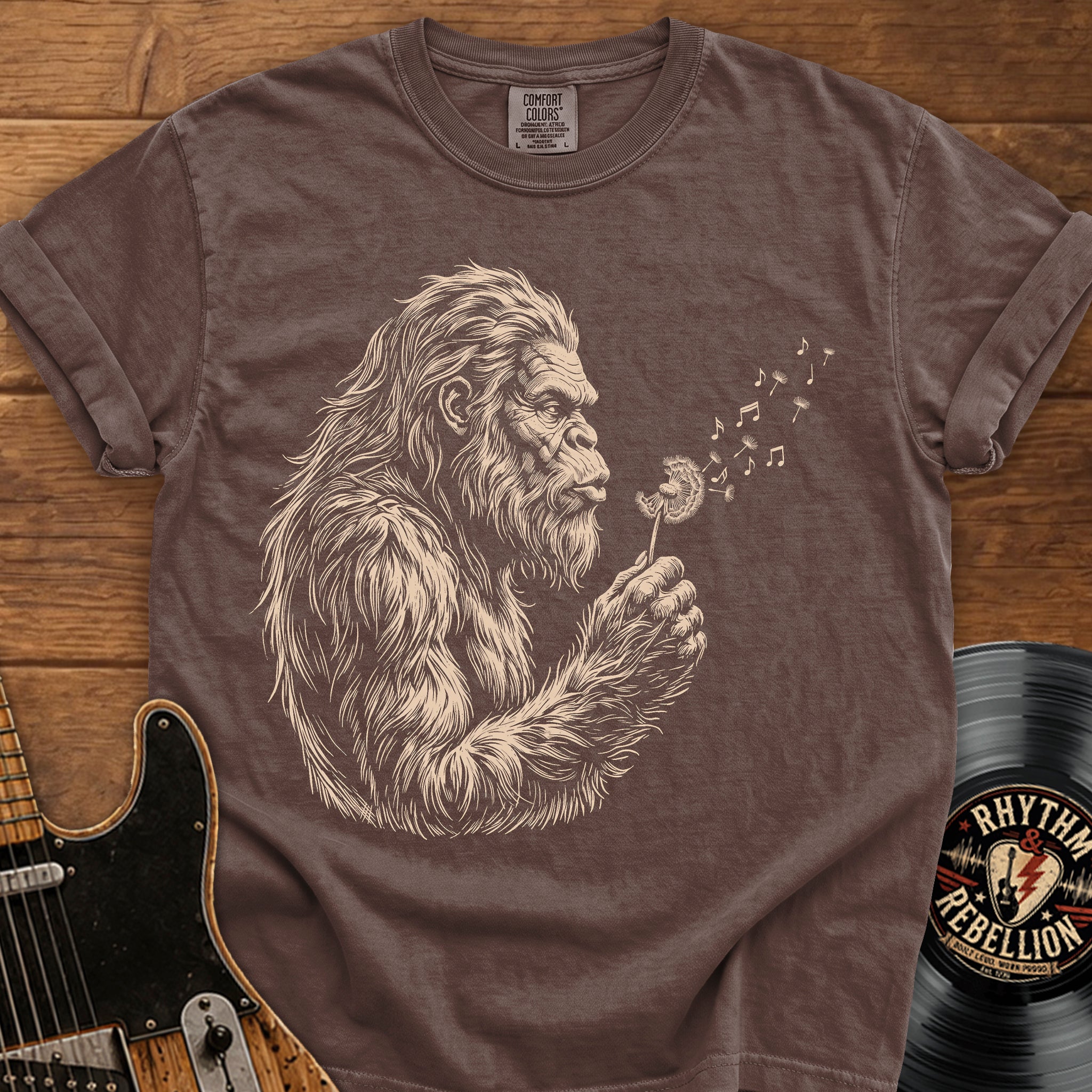Sasquatch Dandelion T-Shirt — Gentle Sasquatch Graphic Tee