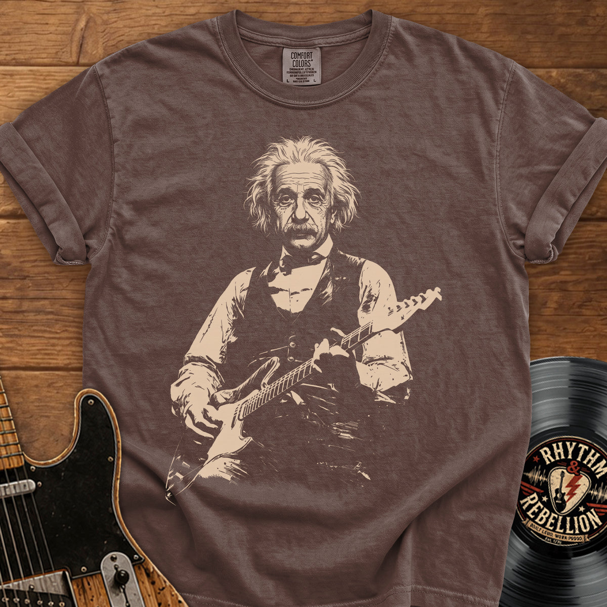 Einstein Guitar T-Shirt