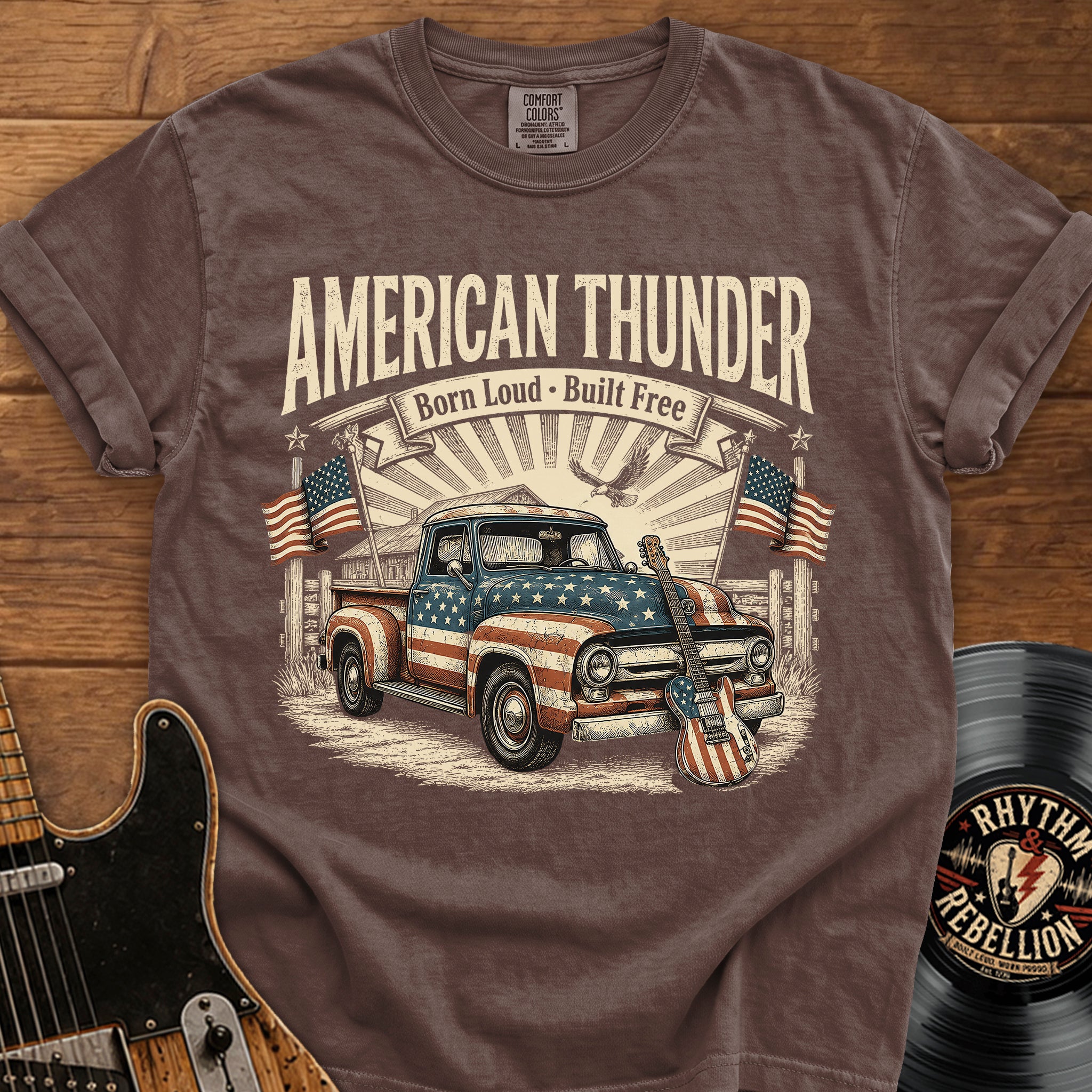 Vintage Truck Guitar T-Shirt