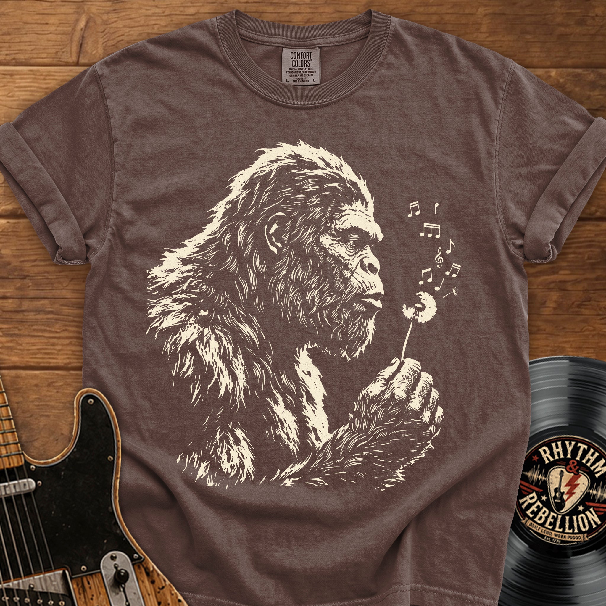 Bigfoot Dandelion T-Shirt — Gentle Sasquatch Graphic Tee