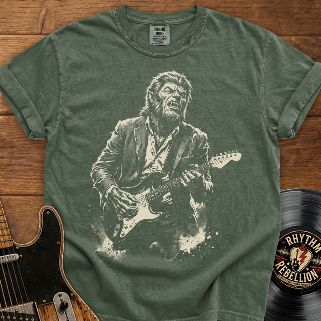 Wolf Man Vintage Rock Music T-Shirt