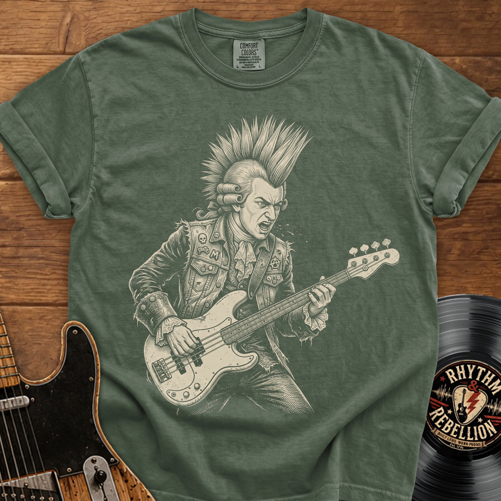 Mozart Punk Bassist T-Shirt
