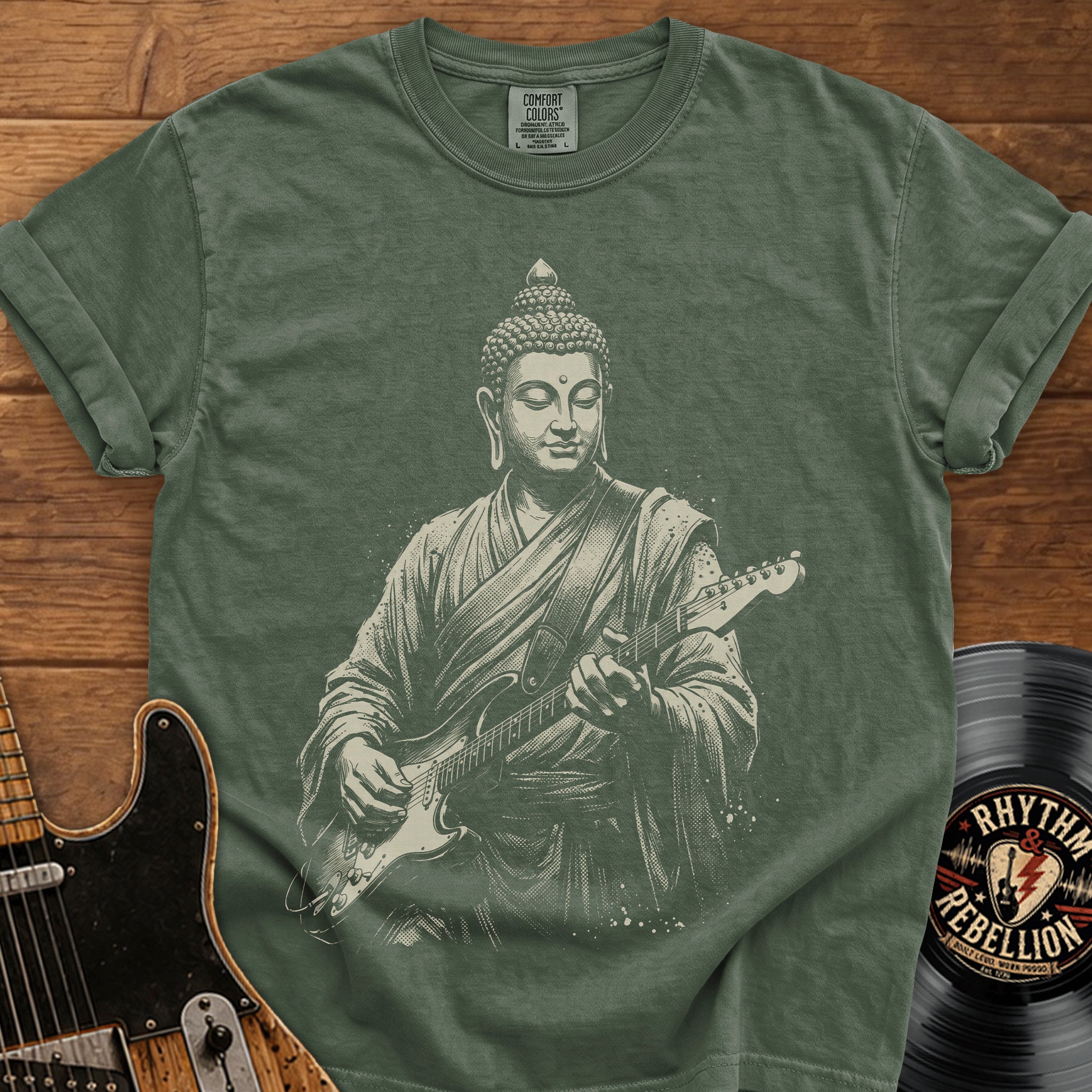 Buddha Guitar T-Shirt