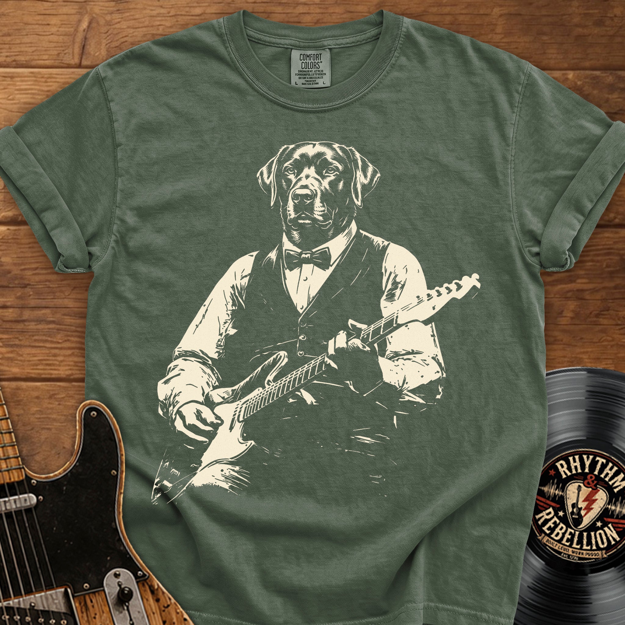 Labrador Guitar  T-Shirt