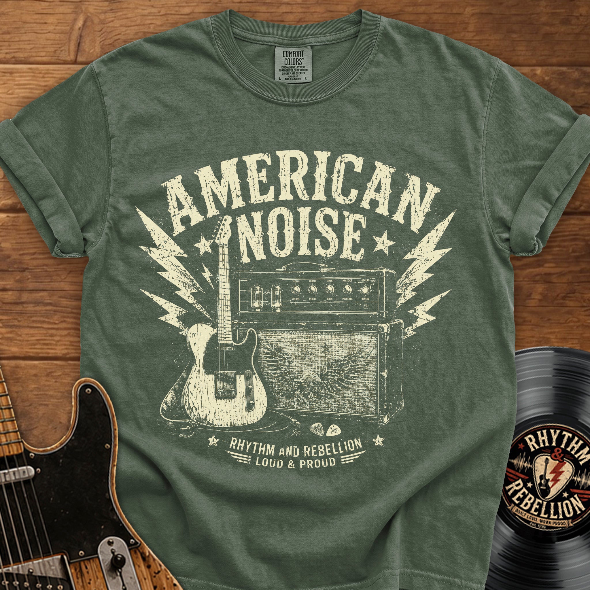 Vintage Amp and Guitar T- Shirt