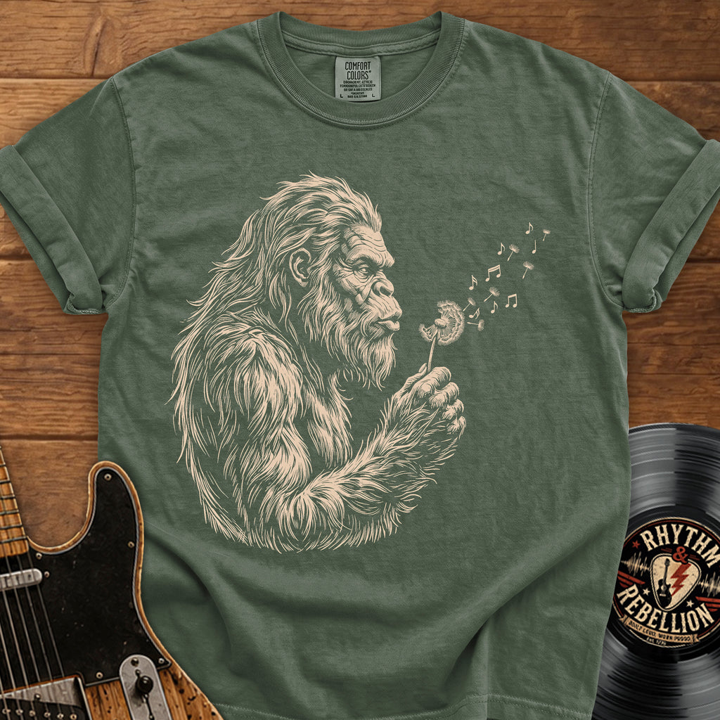 Sasquatch Dandelion T-Shirt — Gentle Sasquatch Graphic Tee