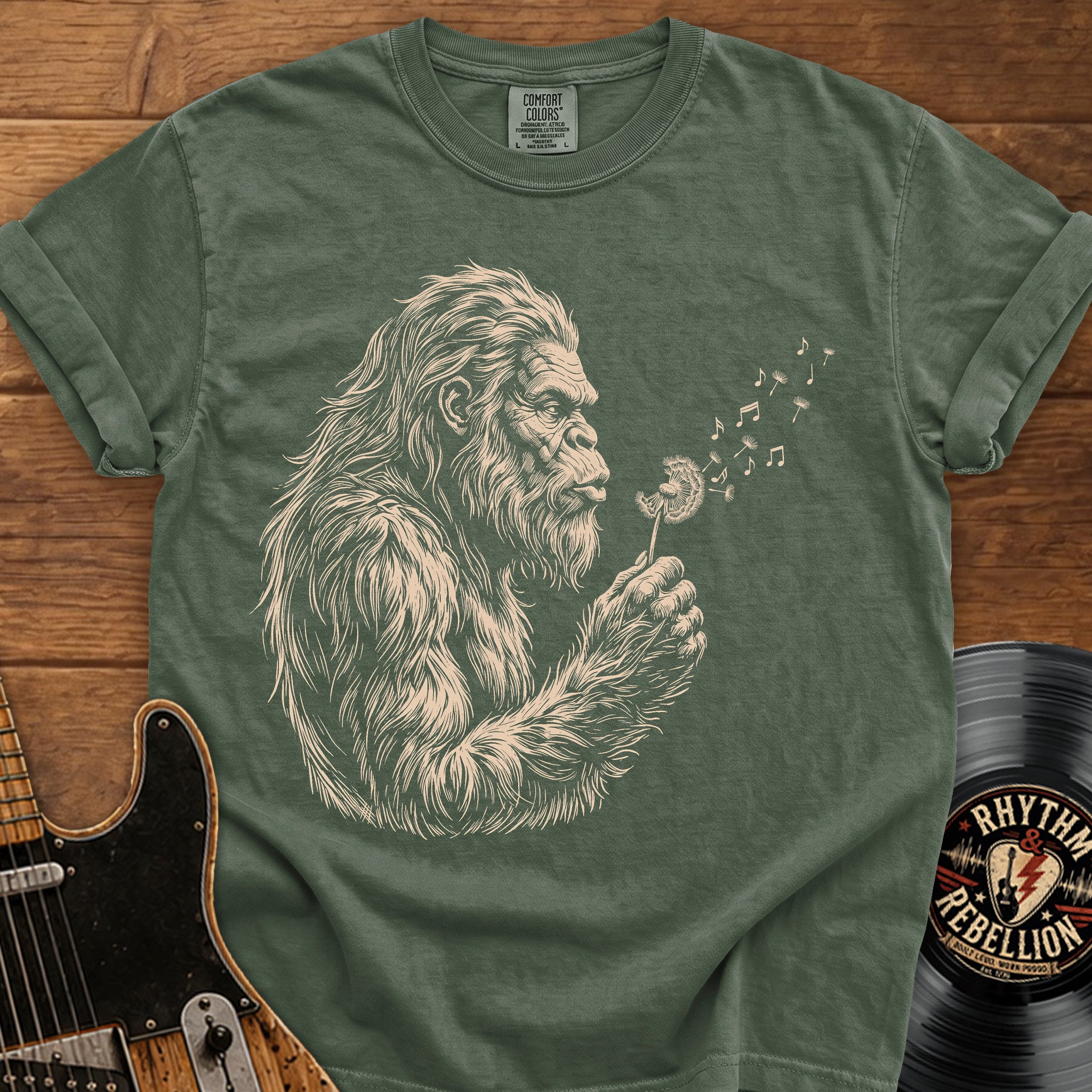 Sasquatch Dandelion T-Shirt — Gentle Sasquatch Graphic Tee