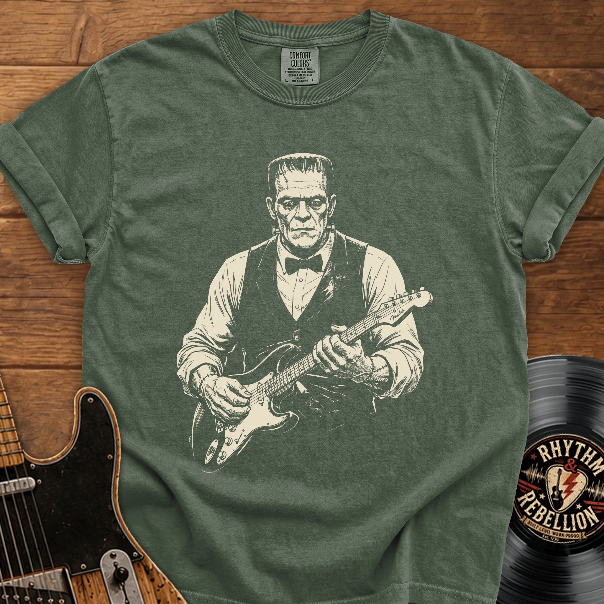 Frankenstein Guitar T-Shirt