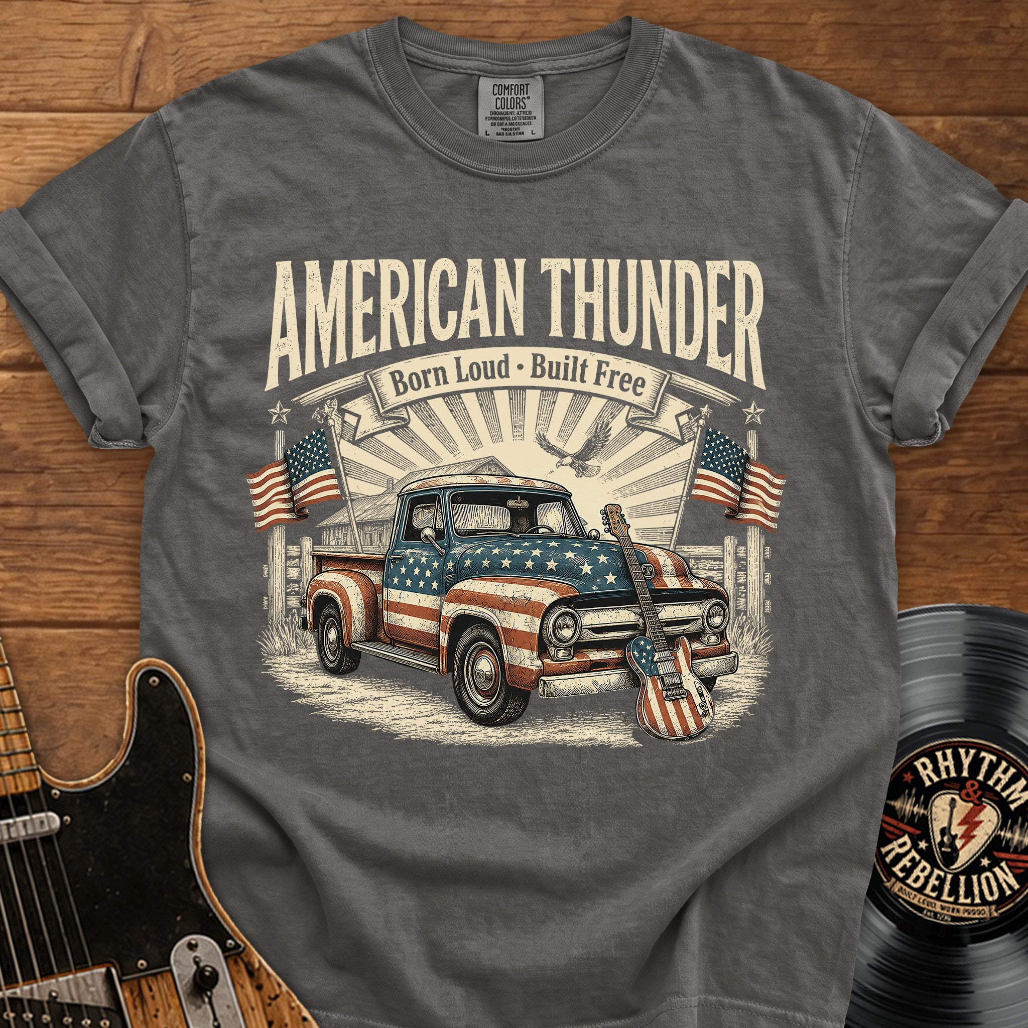 Vintage Truck Guitar T-Shirt