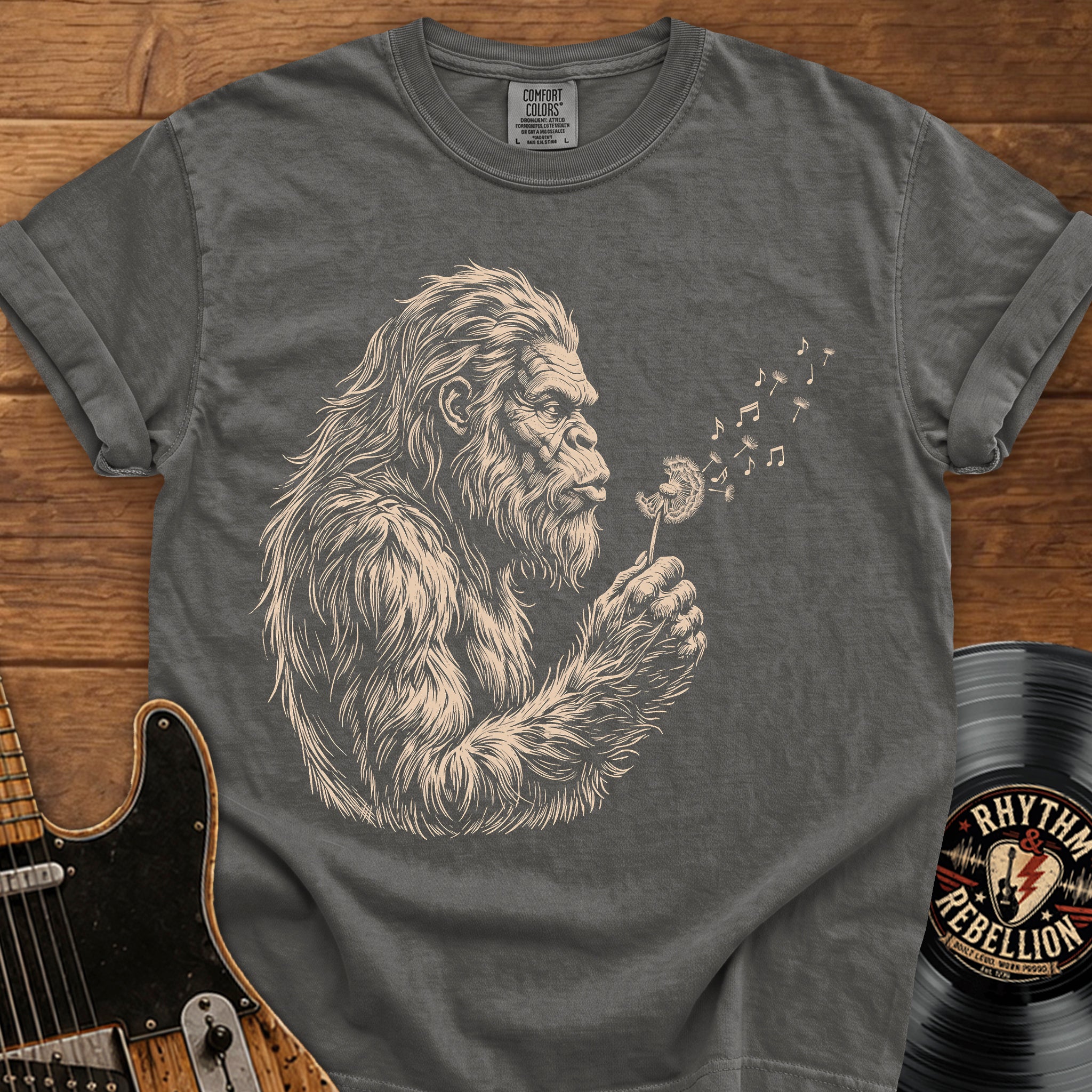 Sasquatch Dandelion T-Shirt — Gentle Sasquatch Graphic Tee