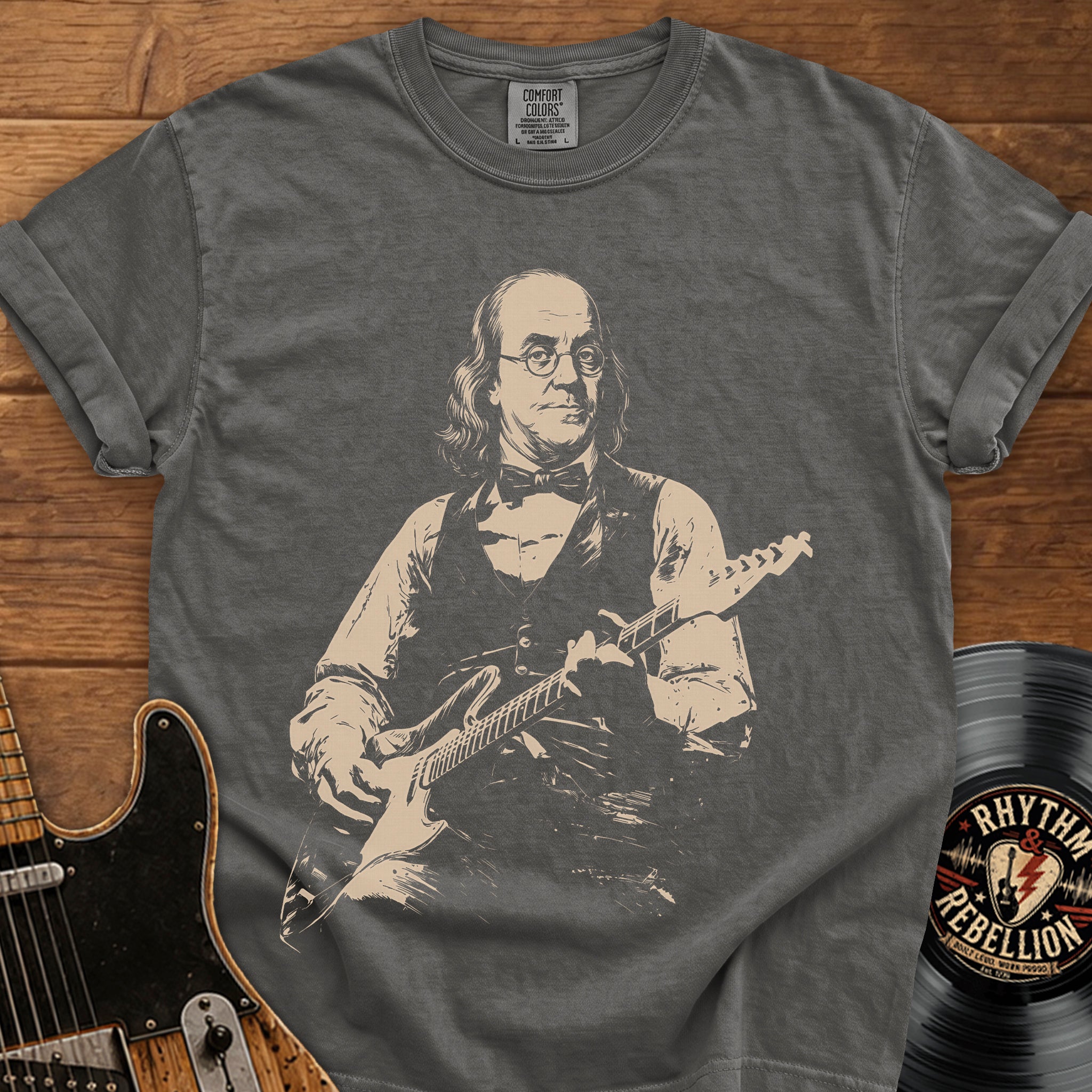 Ben Franklin Guitar T-Shirt