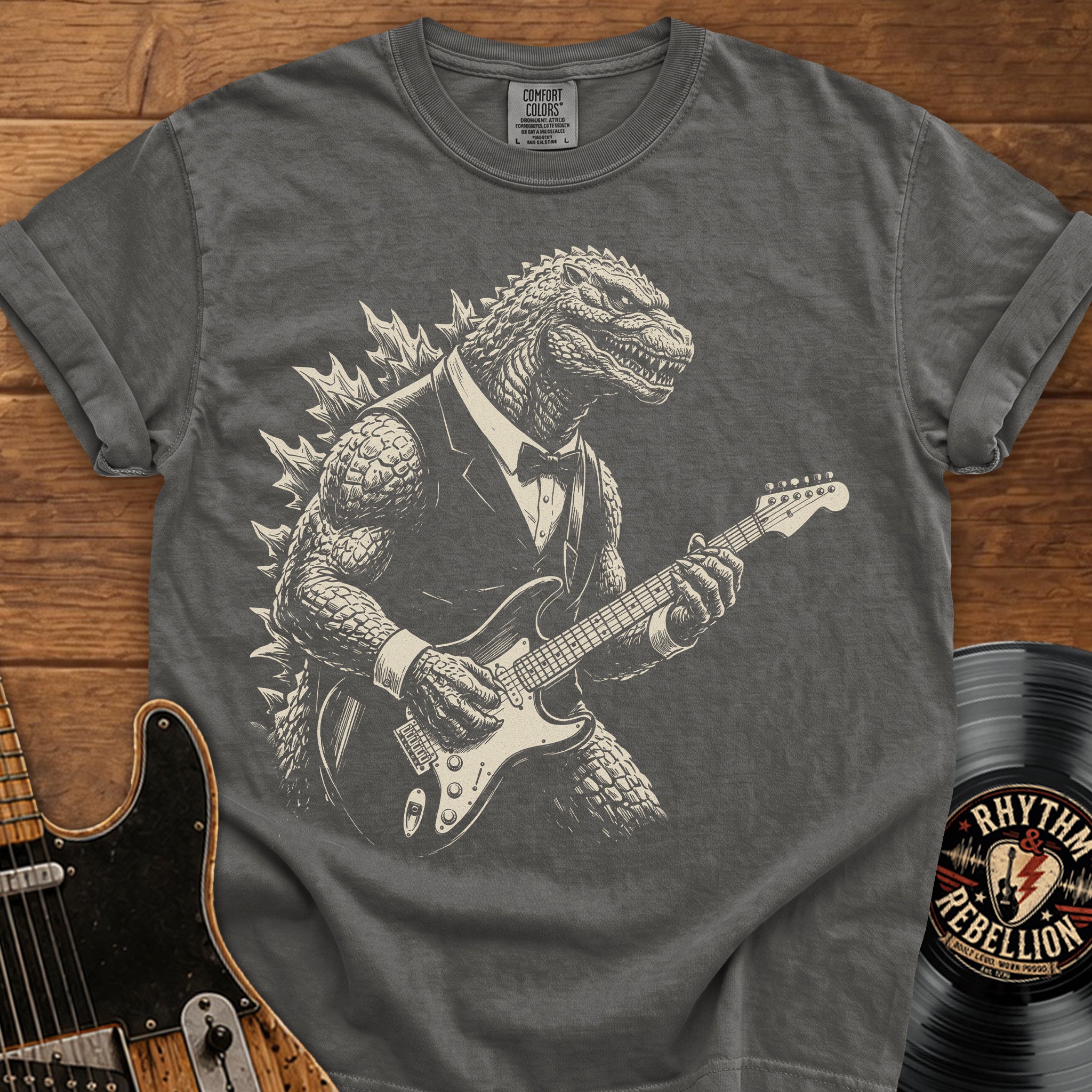 Godzilla Guitar Player T-Shirt