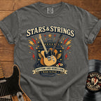 Stars & Strings Guitar T-Shirt — Rhythm and Rebellion Vintage Music Tee