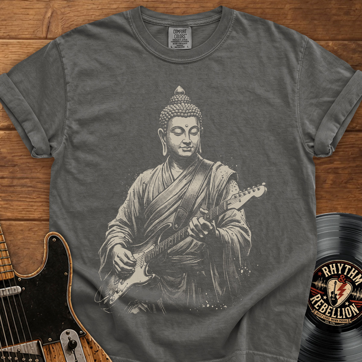 Buddha Guitar T-Shirt