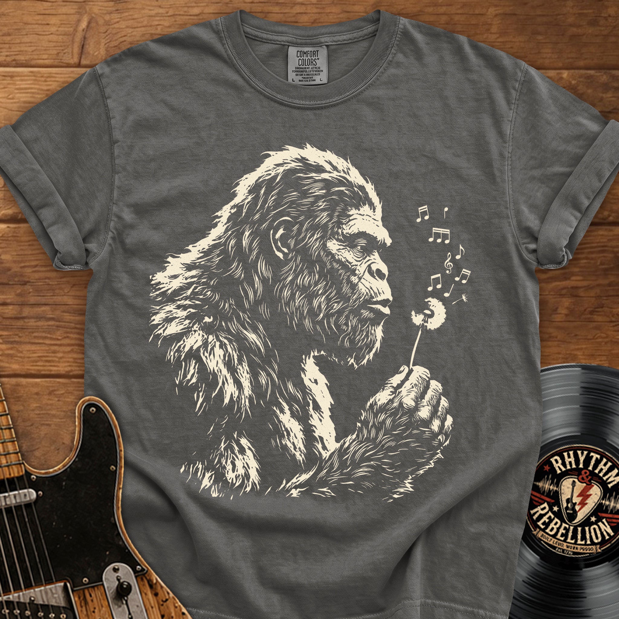 Bigfoot Dandelion T-Shirt — Gentle Sasquatch Graphic Tee