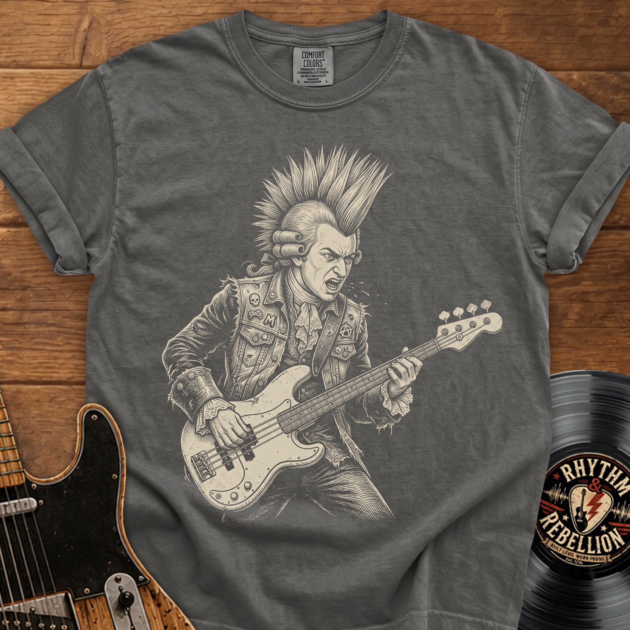 Mozart Punk Bassist T-Shirt
