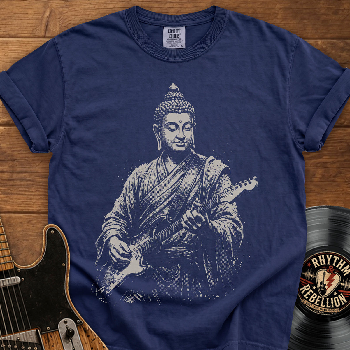 Buddha Guitar T-Shirt