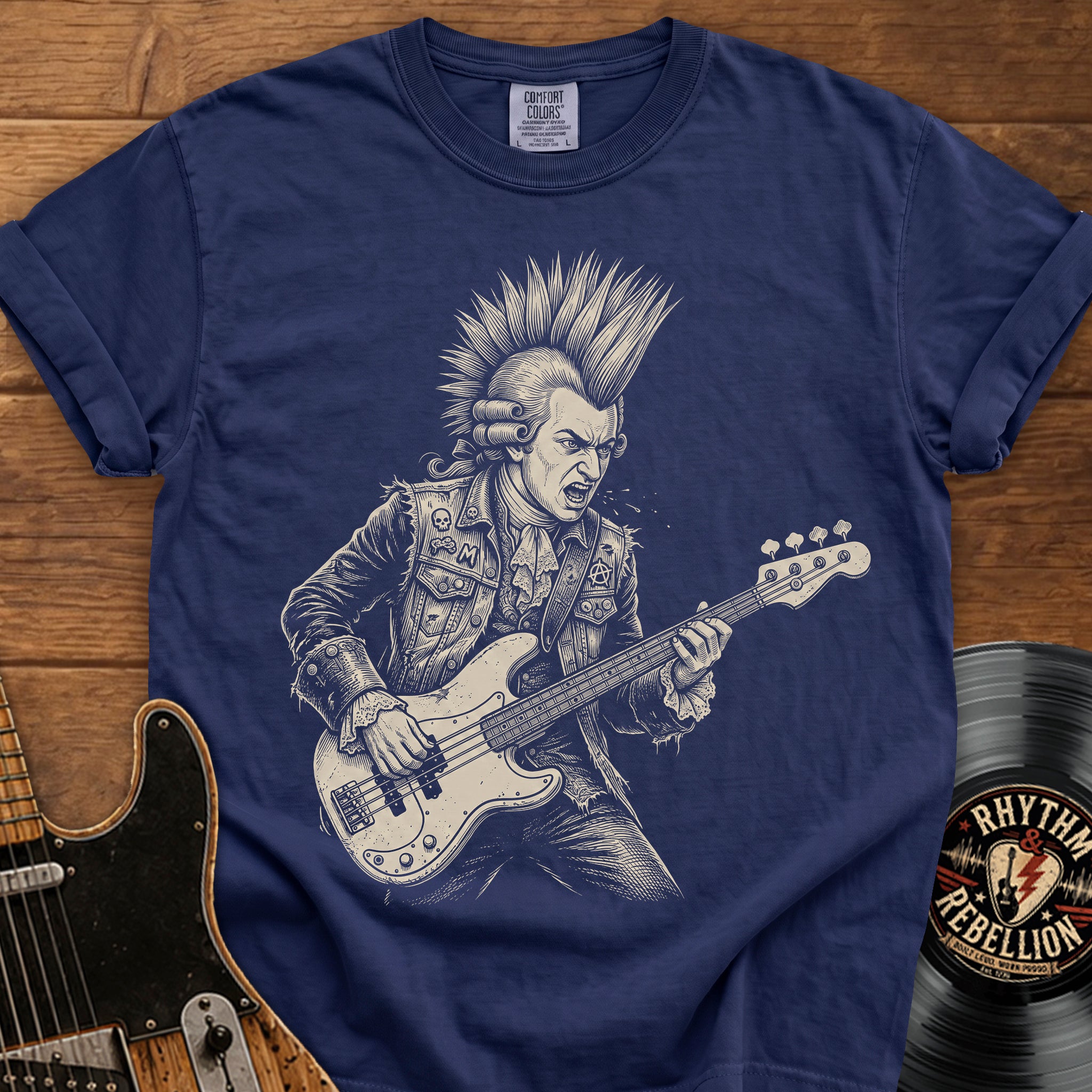 Mozart Punk Bassist T-Shirt
