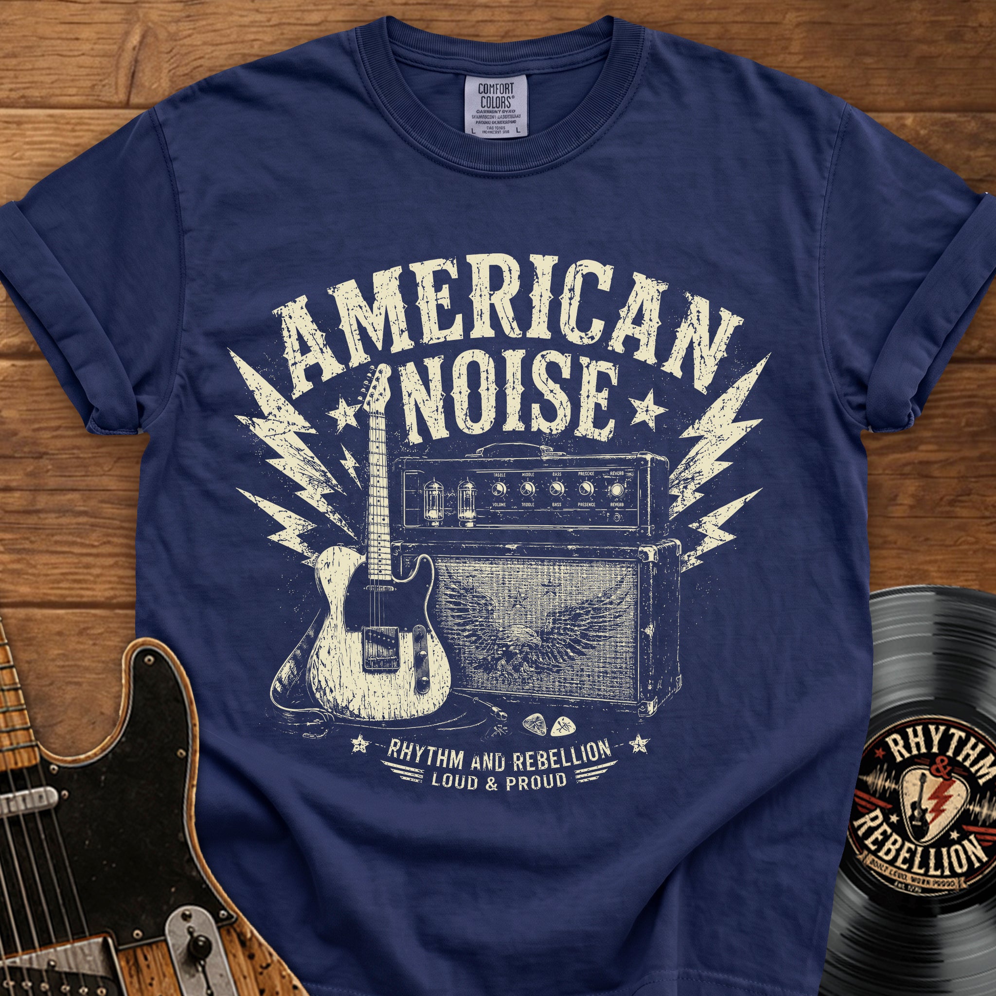 Vintage Amp and Guitar T- Shirt
