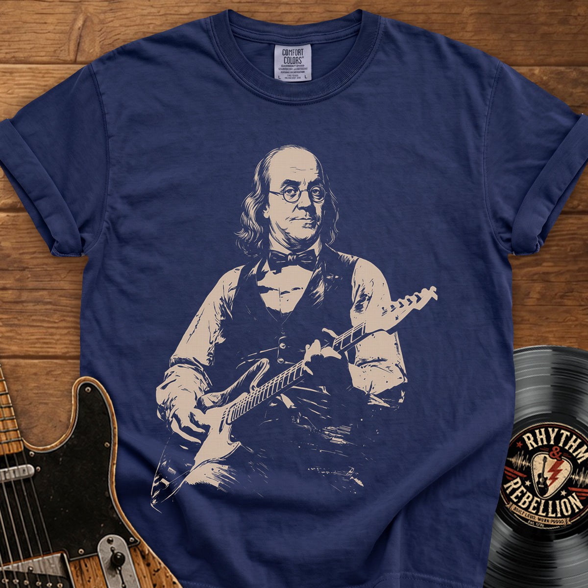 Ben Franklin Guitar T-Shirt