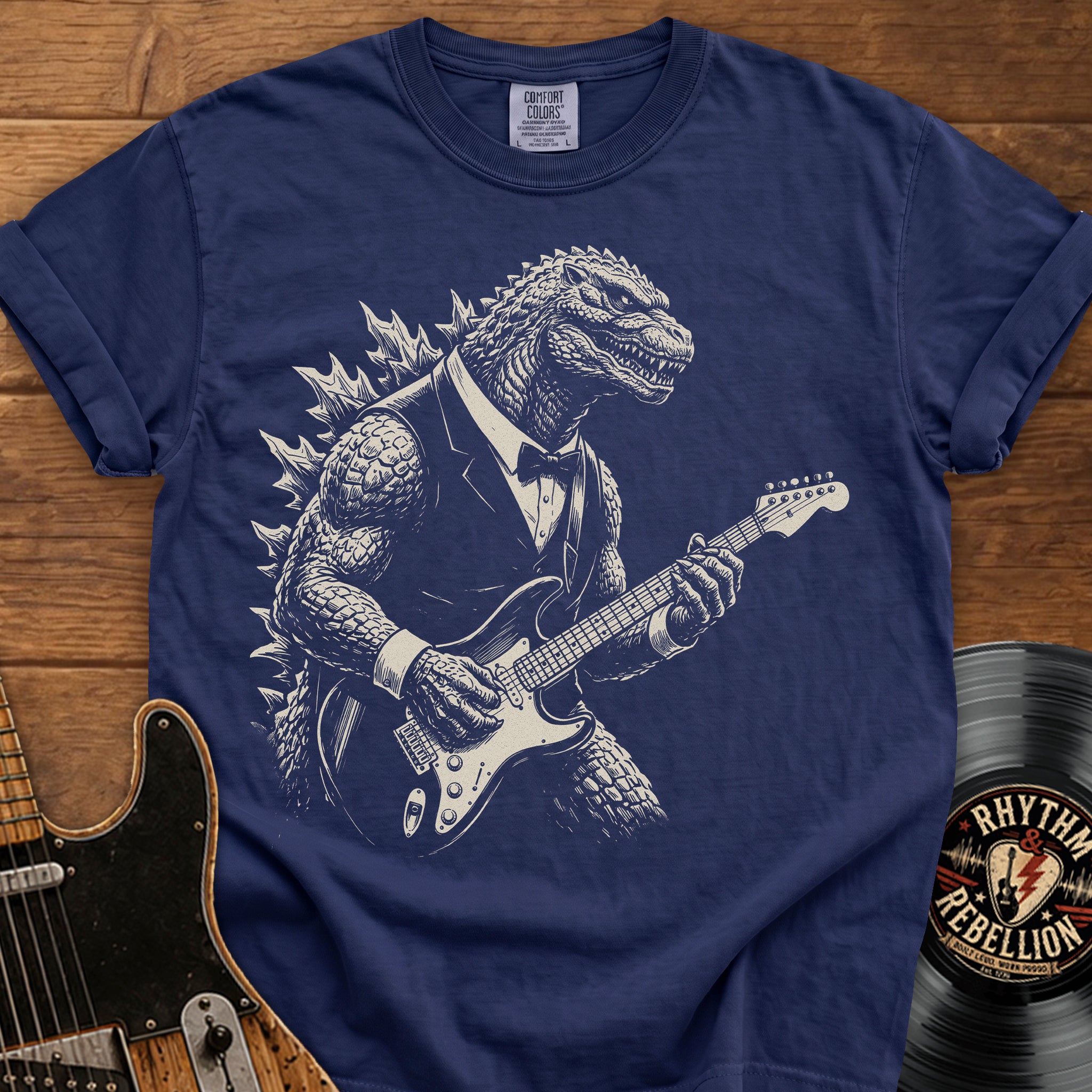 Godzilla Guitar Player T-Shirt