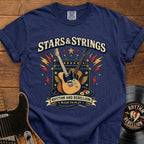 Stars & Strings Guitar T-Shirt — Rhythm and Rebellion Vintage Music Tee