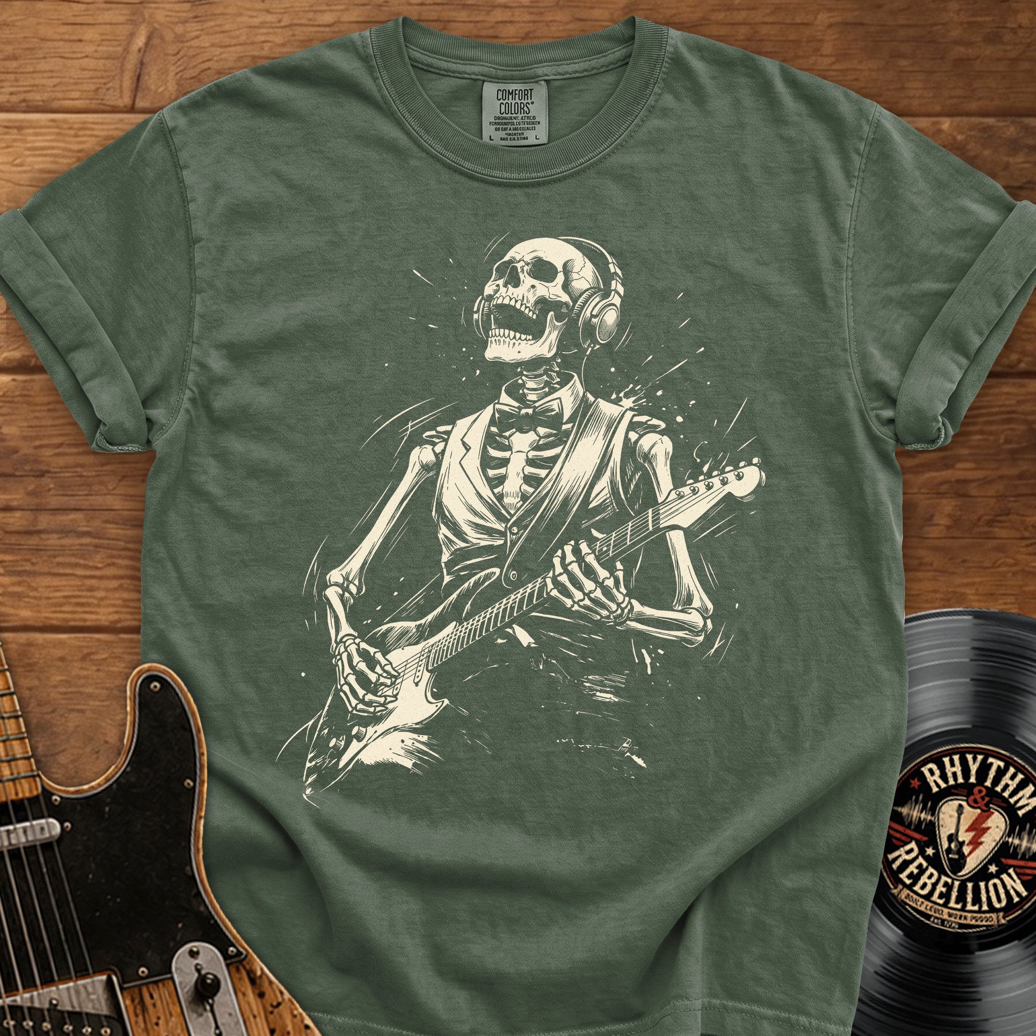 Skeleton Lead Guitar T-Shirt